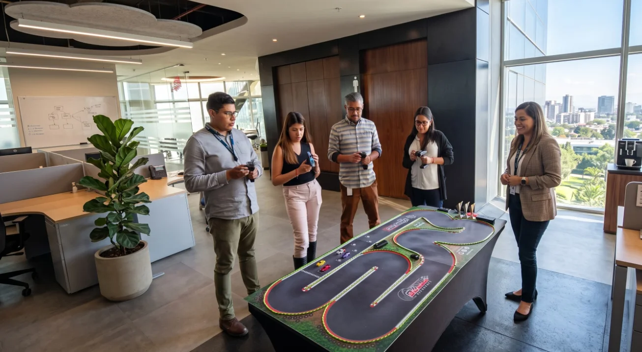 Carreras de autos de radio control como dinámica dentro de un evento corporativo
